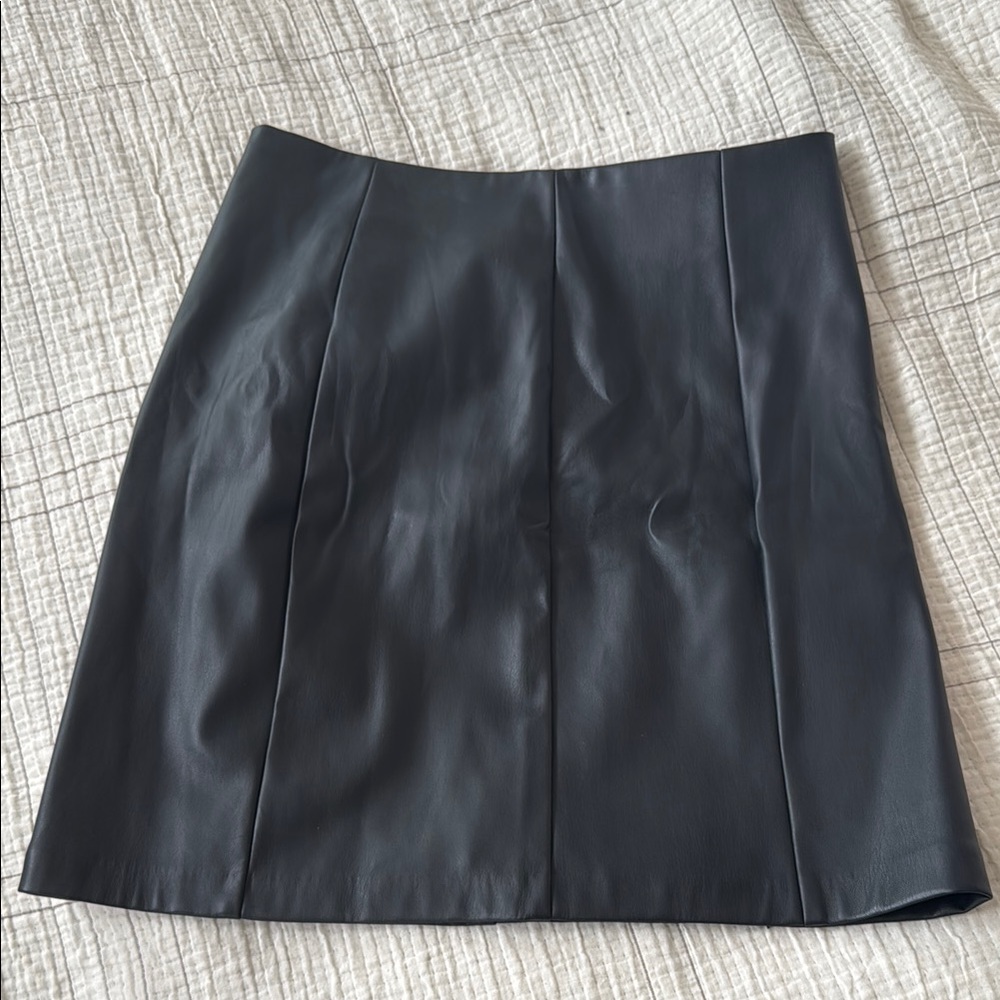 Loft “leather” skirt